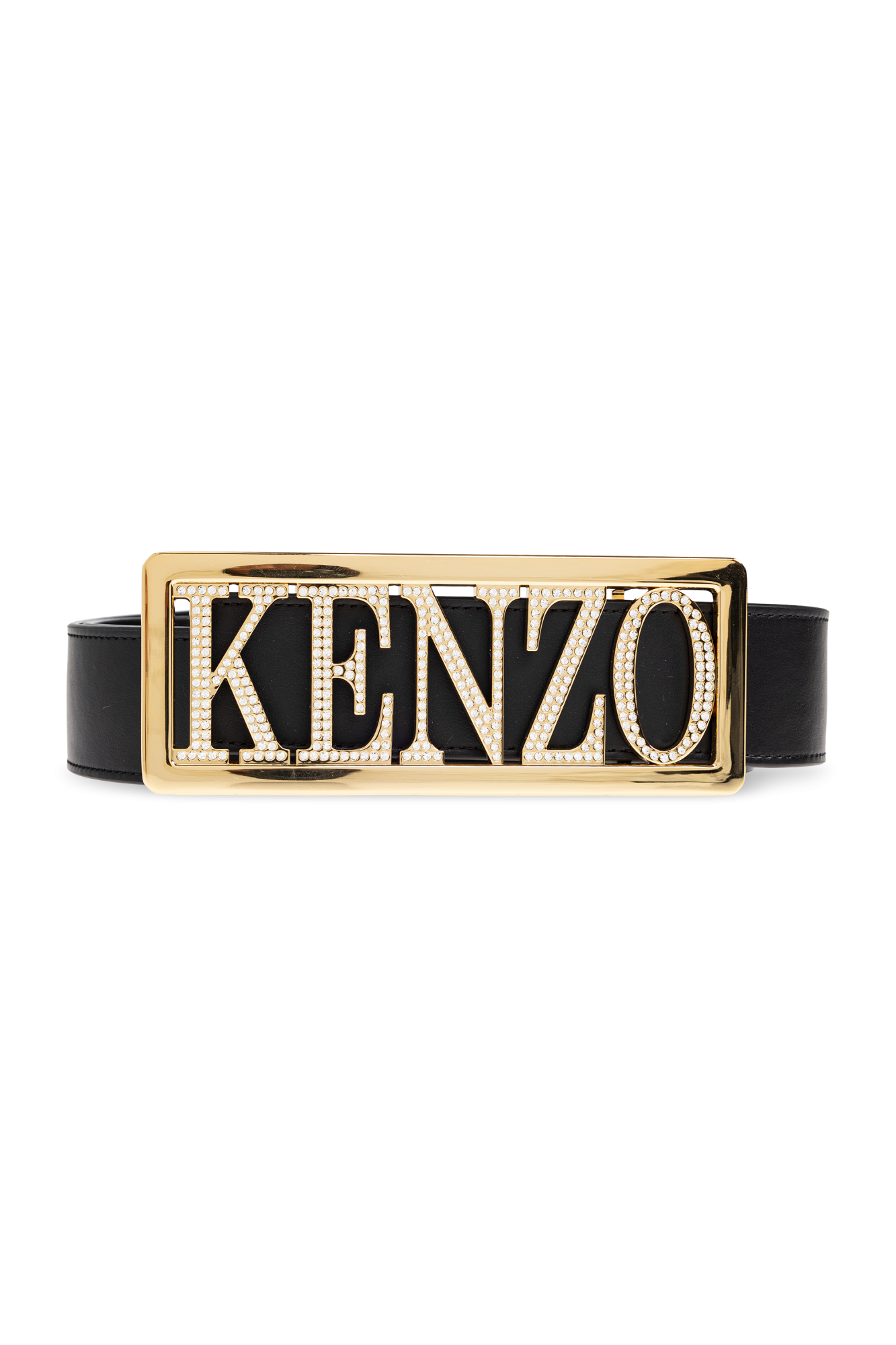 【Knuth Marf】leather logo belt Knuth Marf - Kモチーフ レザーベルト (ブラック) Kmotif leather belt
